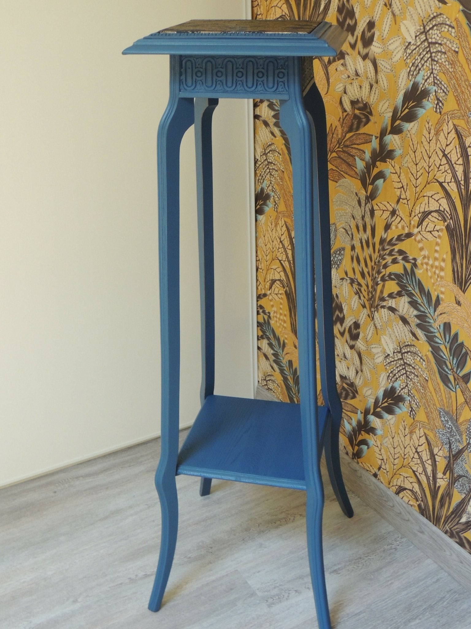 Sellette haute en bois année 1940 - 1950 - Ethic Atelier