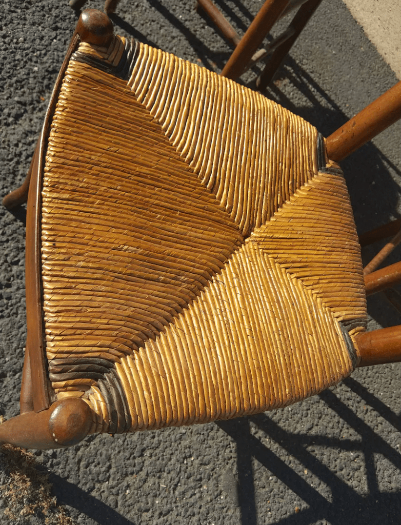 Série de 4 Chaises de Bistrot Paillées – Fin du XIXe Siècle - Ethic Atelier