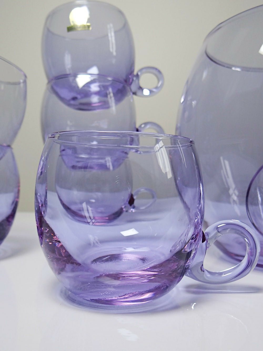 Service à sangria/punch vintage années 70 cristal Alexandrite "Bleikristall" - Ethic Atelier