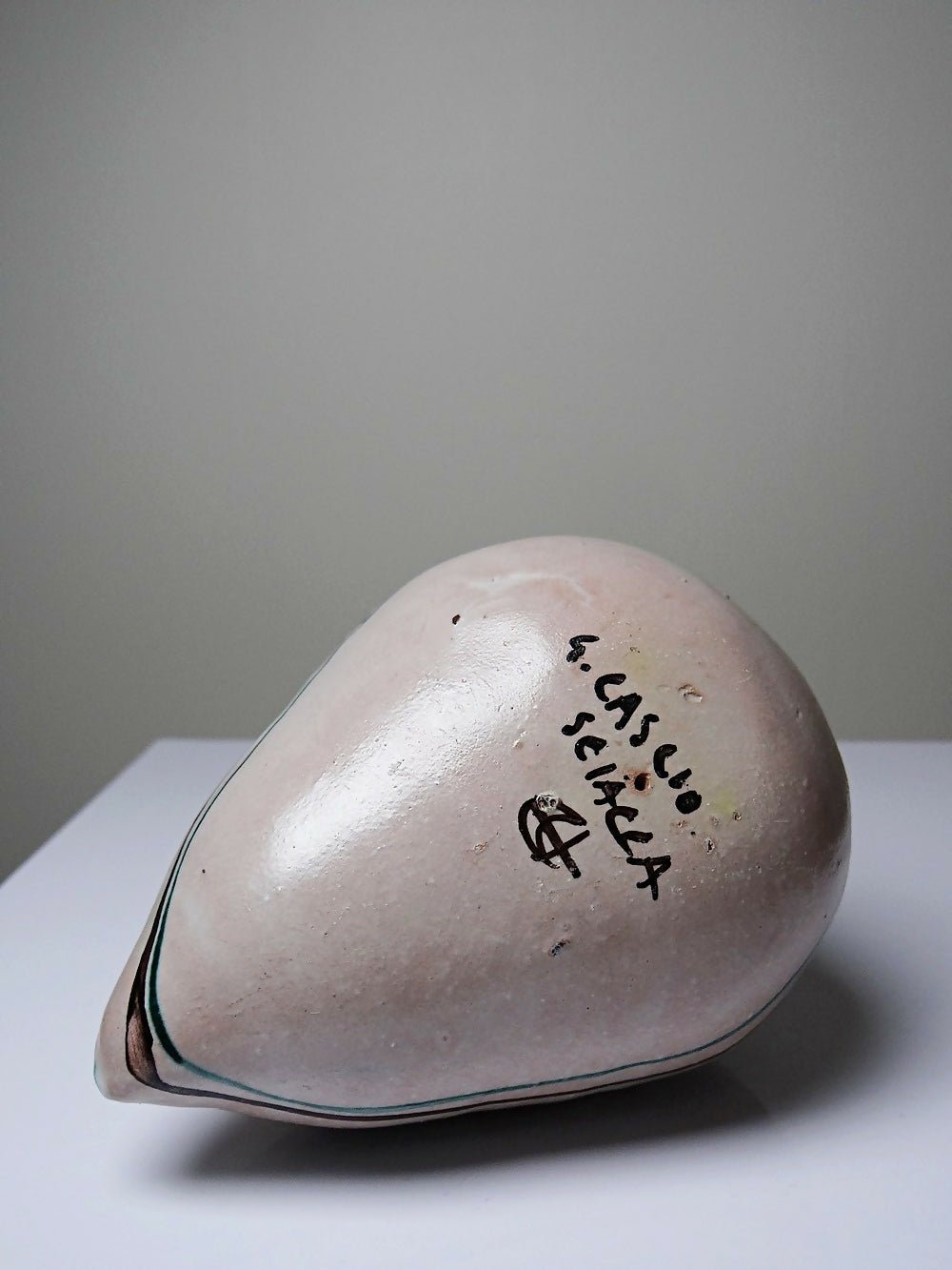 Sujet oiseau en céramique émaillée Italienne Cascio Sciacca vintage - Ethic Atelier