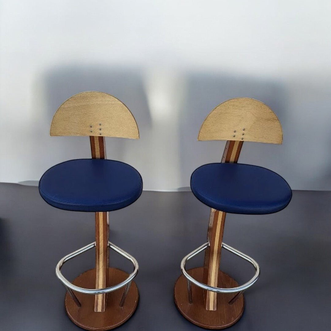 Superbe Comptoir de Bar ou de Magasin avec 2 Tabourets - Deck Line - Coque de Bateau Polyester - Ethic Atelier