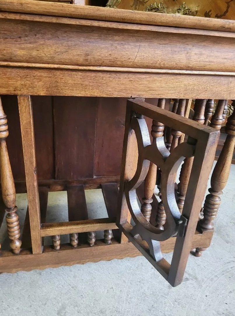 Superbe Panetière Ancienne Louis Philippe en Noyer Massif - Ethic Atelier
