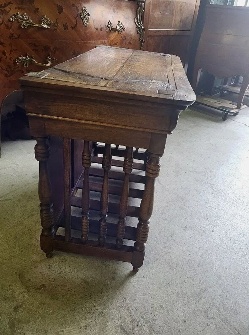 Superbe Panetière Ancienne Louis Philippe en Noyer Massif - Ethic Atelier