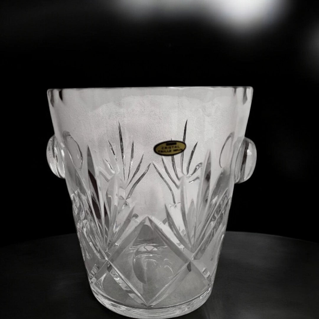 Superbe Seau à Champagne en Cristal 24% - Compagnie Cristallière de Lorraine - Ethic Atelier