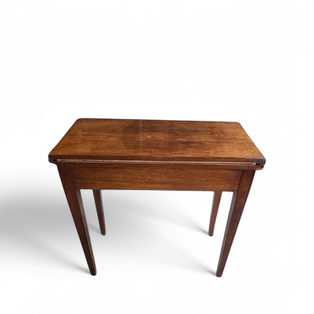 Superbe Table à Jeux Directoire - Noyer - XIXe siècle - Ethic Atelier