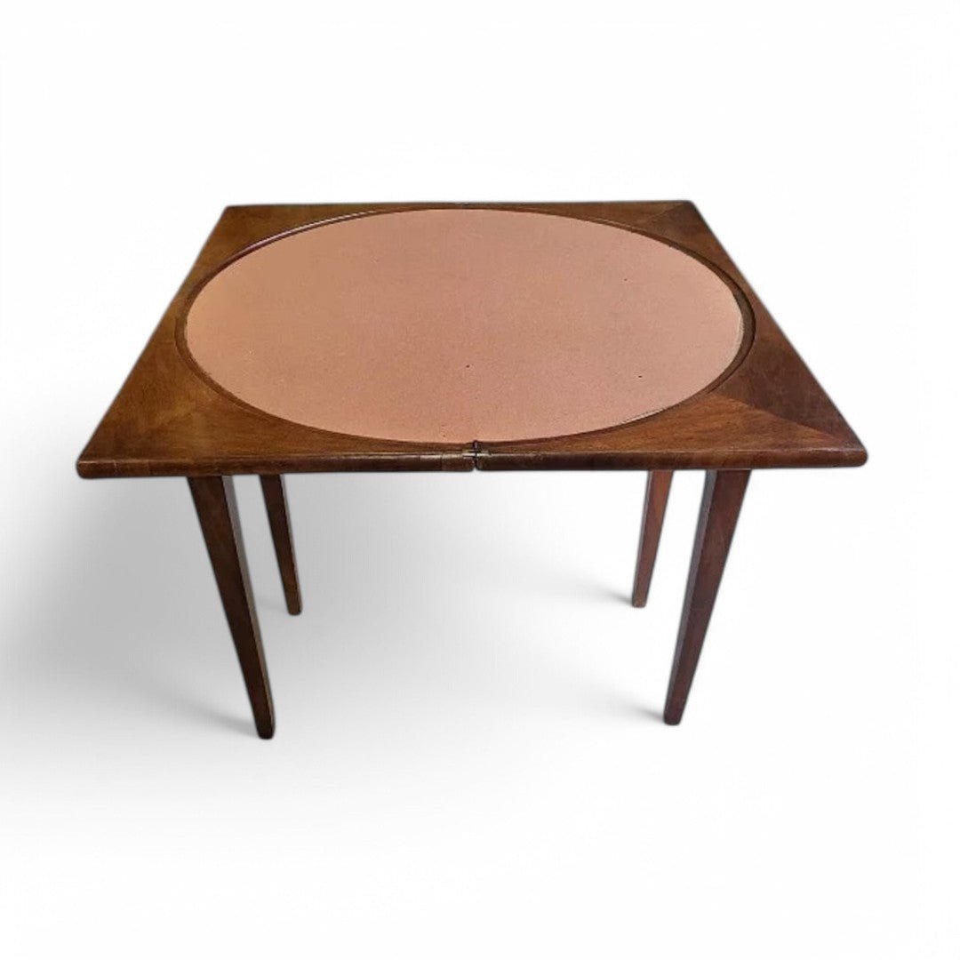 Superbe Table à Jeux Directoire - Noyer - XIXe siècle - Ethic Atelier