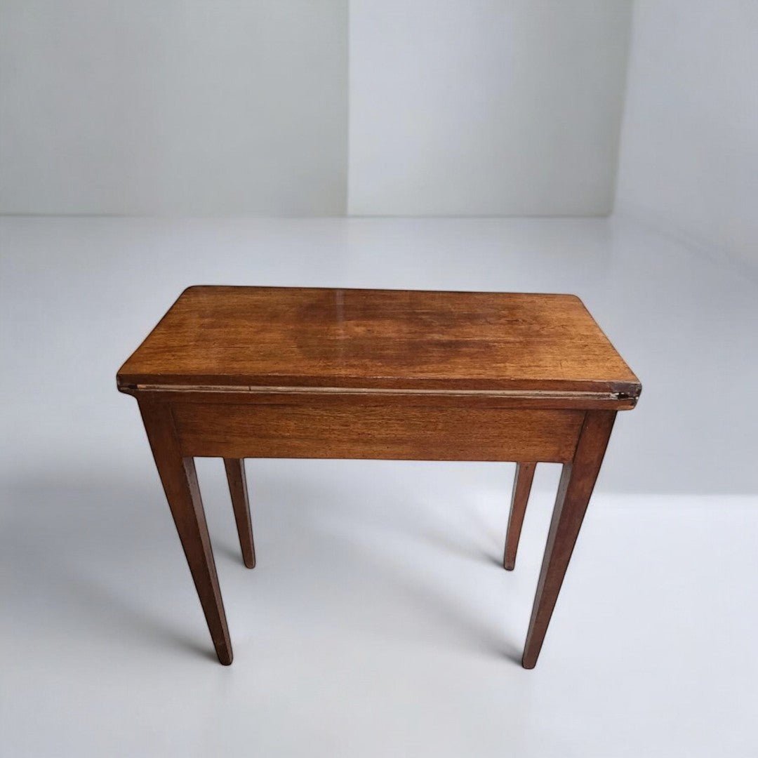 Superbe Table à Jeux Directoire - Noyer - XIXe siècle - Ethic Atelier