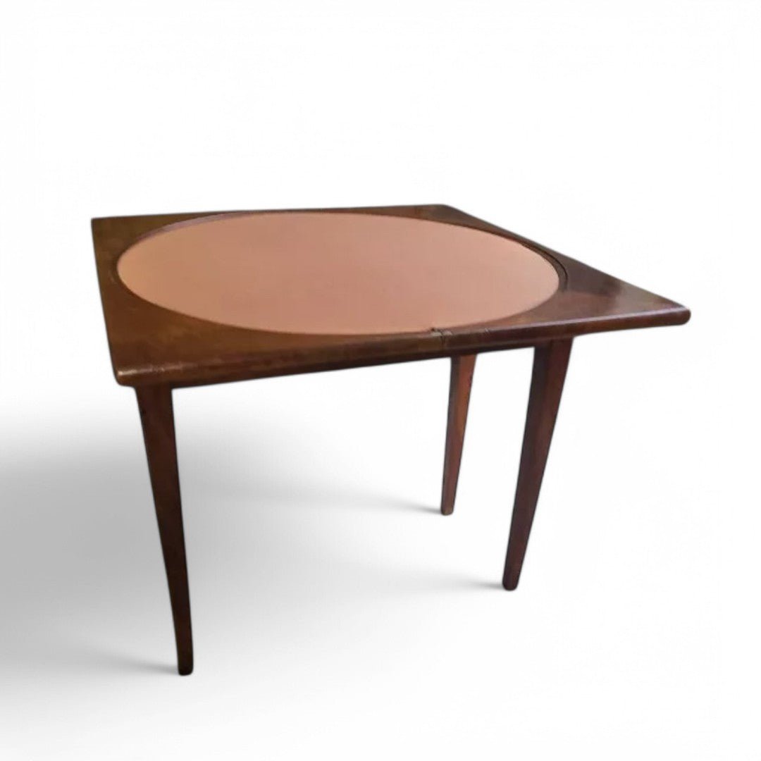 Superbe Table à Jeux Directoire - Noyer - XIXe siècle - Ethic Atelier