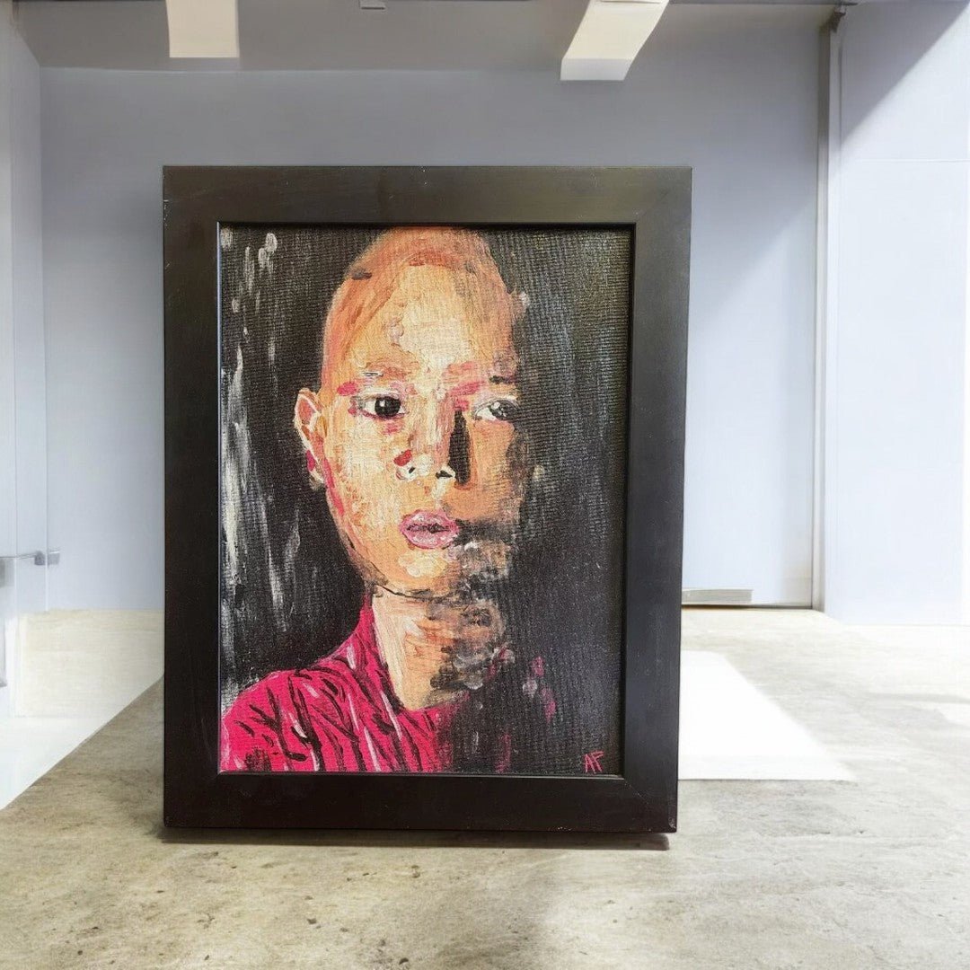 Superbe Tableau Peinture - Huile sur Toile - "Méditation tibétaine 2008/2009" - AP de Pontvianne Amaury - Ethic Atelier