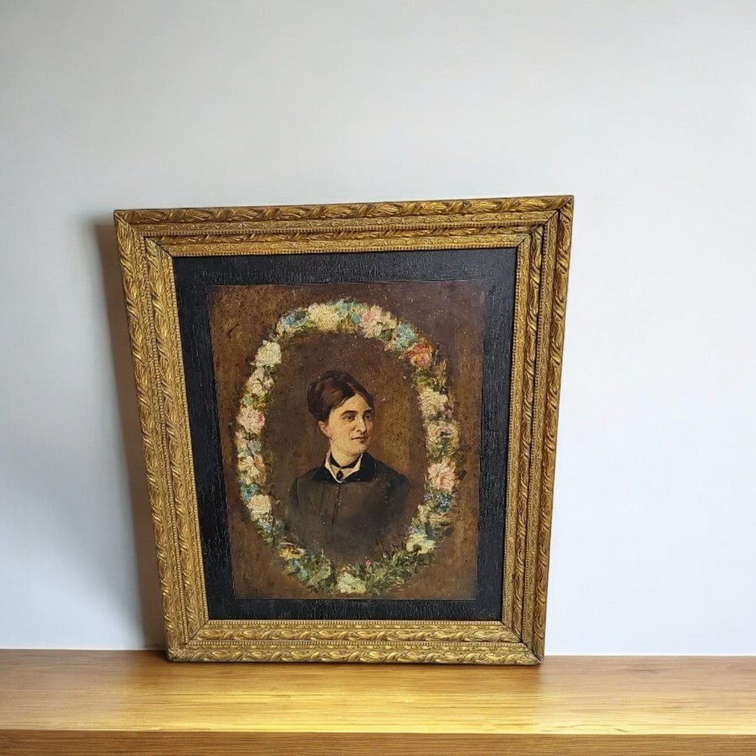 Superbe Tableau Portrait - Huile sur Panneau signé Pierre Pascal (Début XXe siècle) - Ethic Atelier