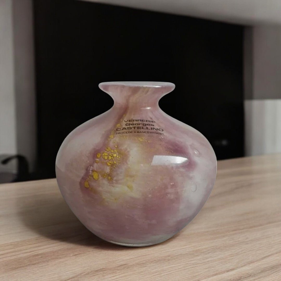 Superbe Vase en Verrerie Georges Castellino - Ethic Atelier