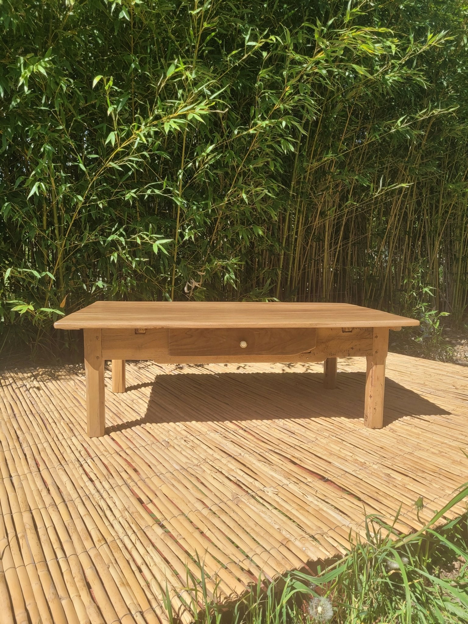 Table basse de ferme - rénovée - Ethic Atelier