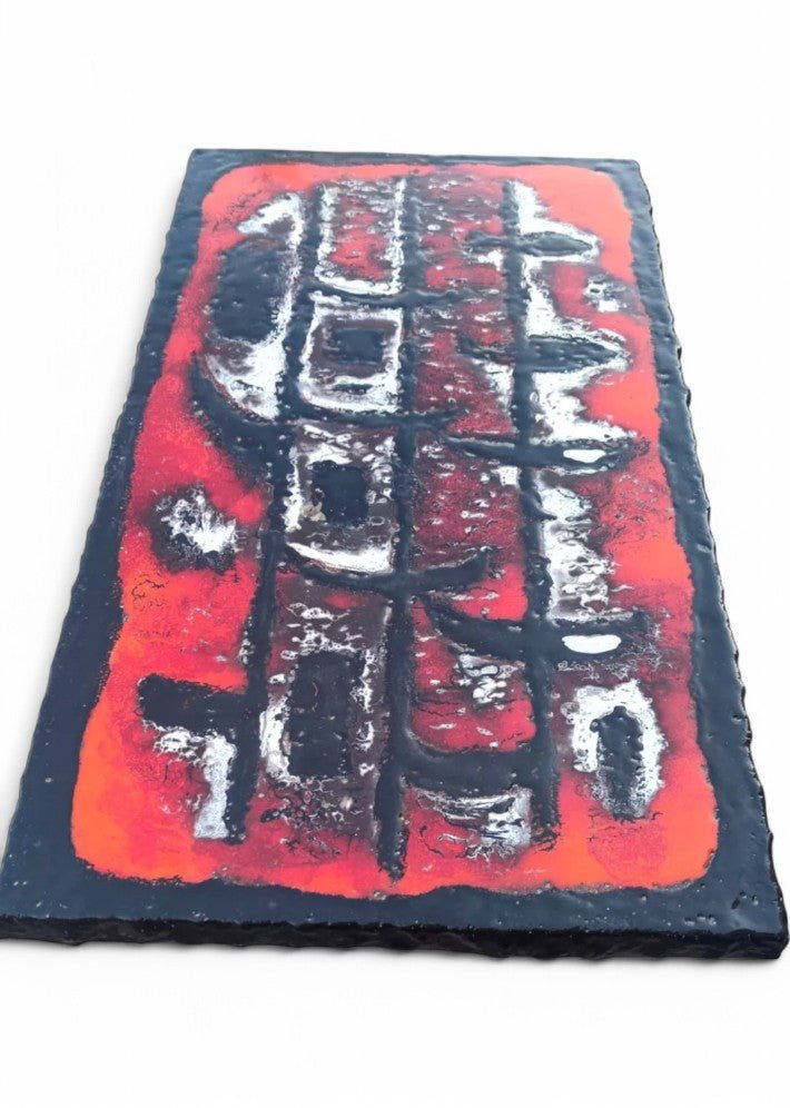 Table Basse en Céramique sur Pierre de Lave Vers 1950/60 - Ethic Atelier