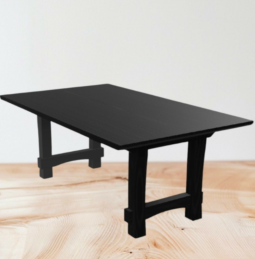 Table basse Kurokawa - Design japonais minimaliste, bois noir - Ethic Atelier