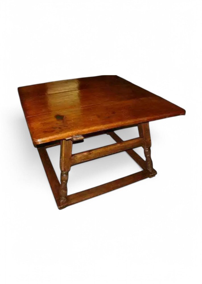 Table Cévenole époque XVIII siècle en cerisier et chataignier massif - Ethic Atelier