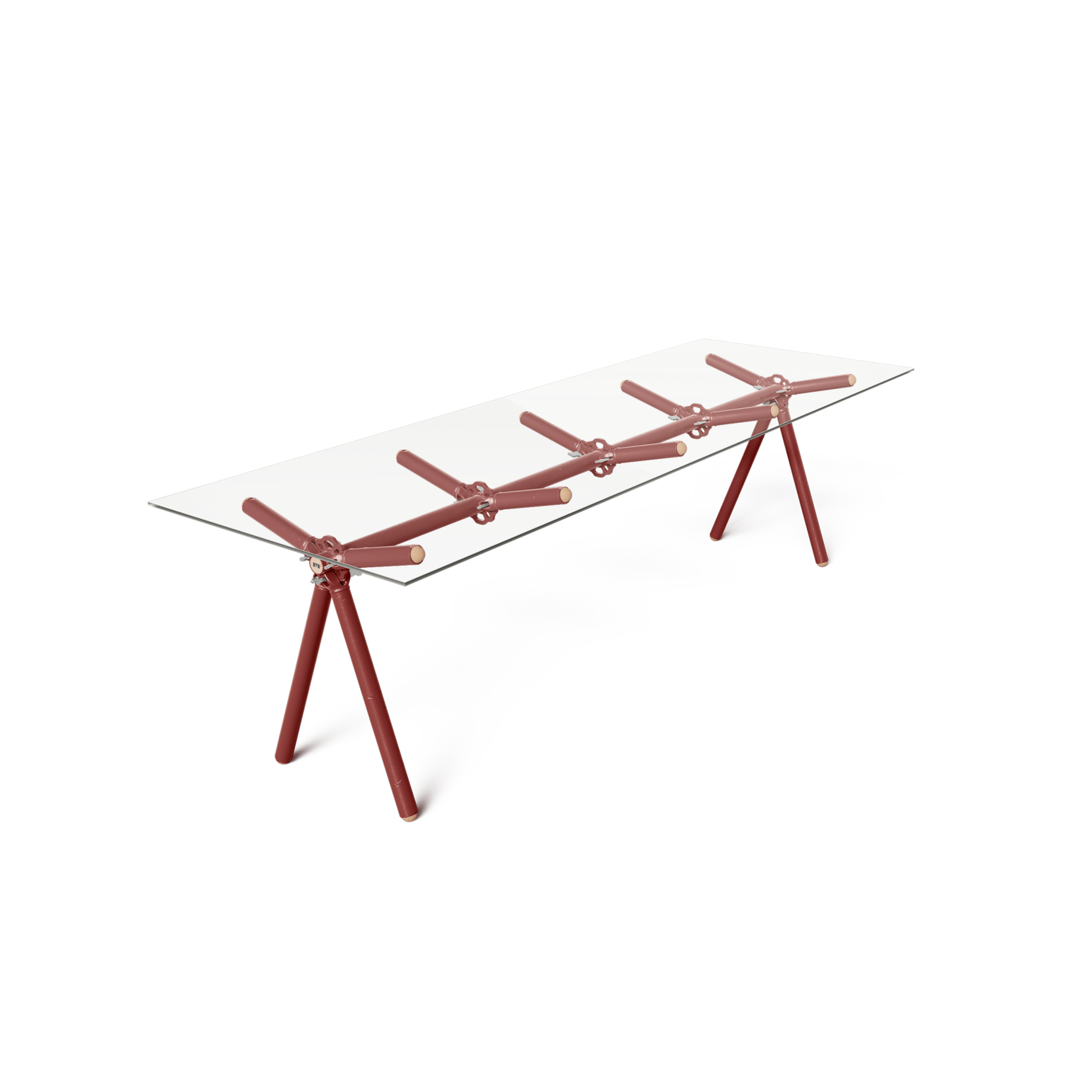 Table Clavex en Échafaudages Upcyclés, Modèle Réinventé - Ethic Atelier