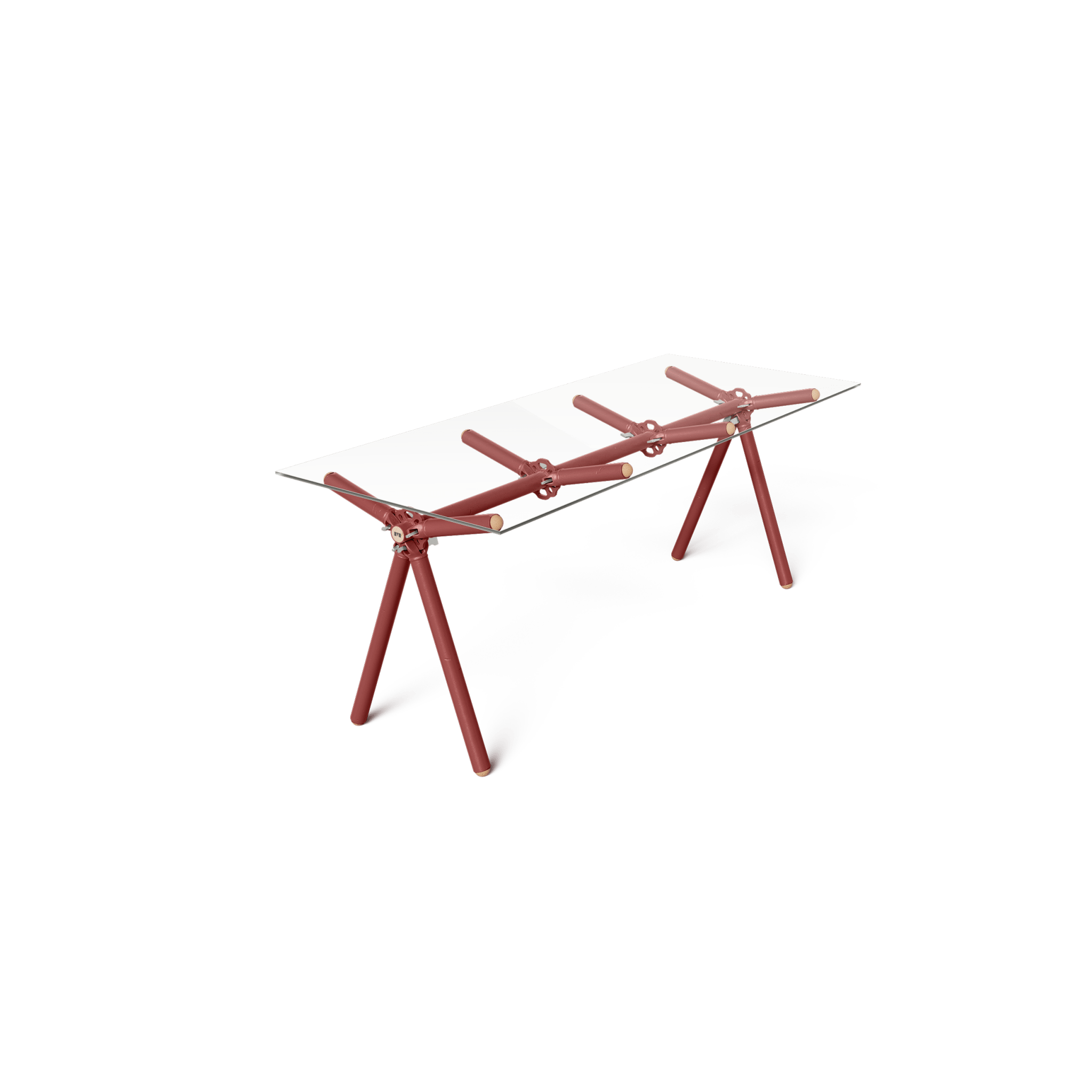 Table Clavex en Échafaudages Upcyclés, Modèle Réinventé - Ethic Atelier