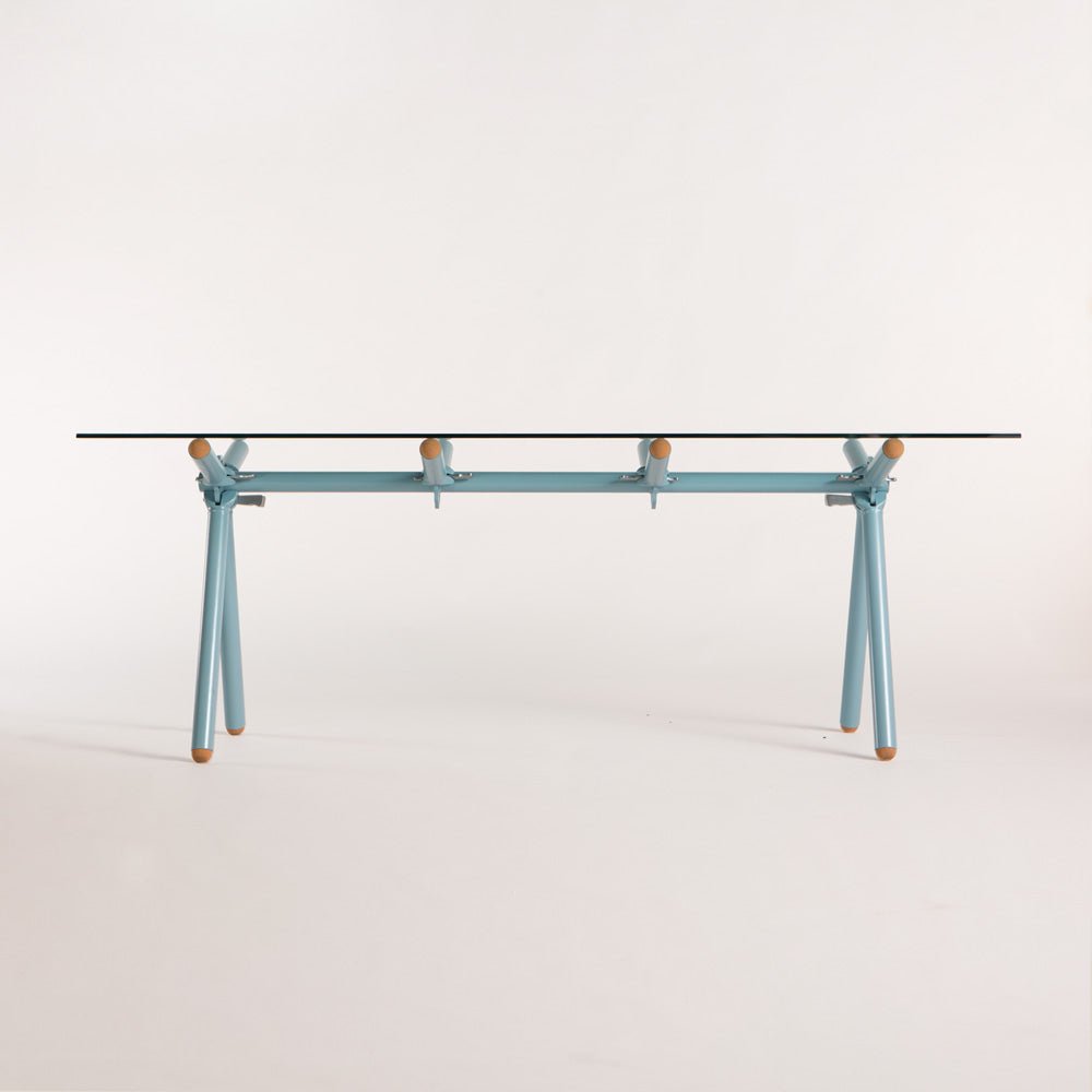 Table Clavex en Échafaudages Upcyclés, Modèle Réinventé - Ethic Atelier