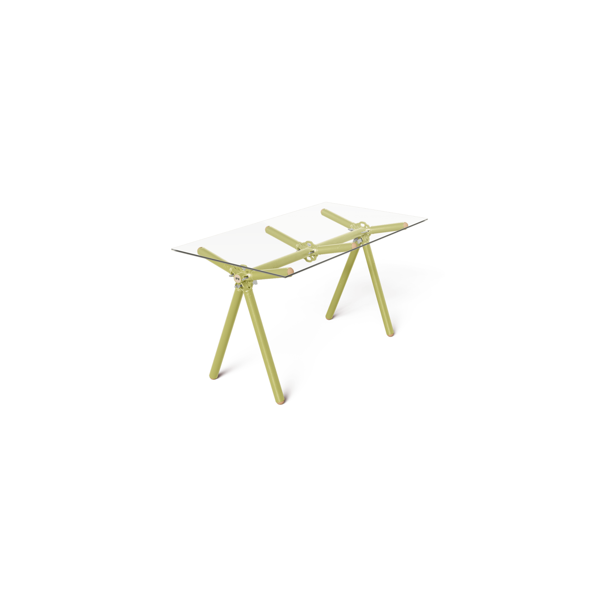 Table Clavex en Échafaudages Upcyclés, Modèle Réinventé - Ethic Atelier