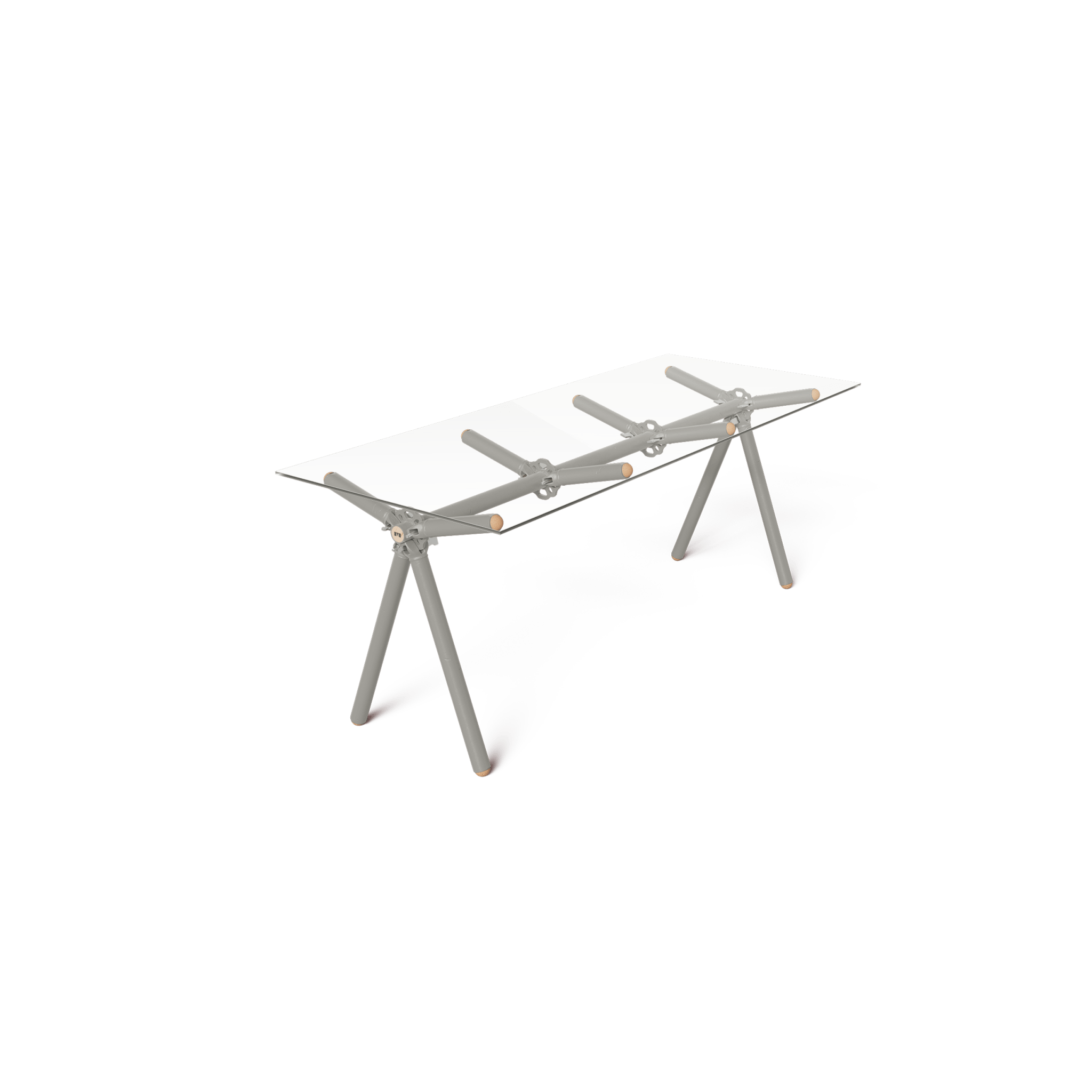 Table Clavex en Échafaudages Upcyclés, Modèle Réinventé - Ethic Atelier