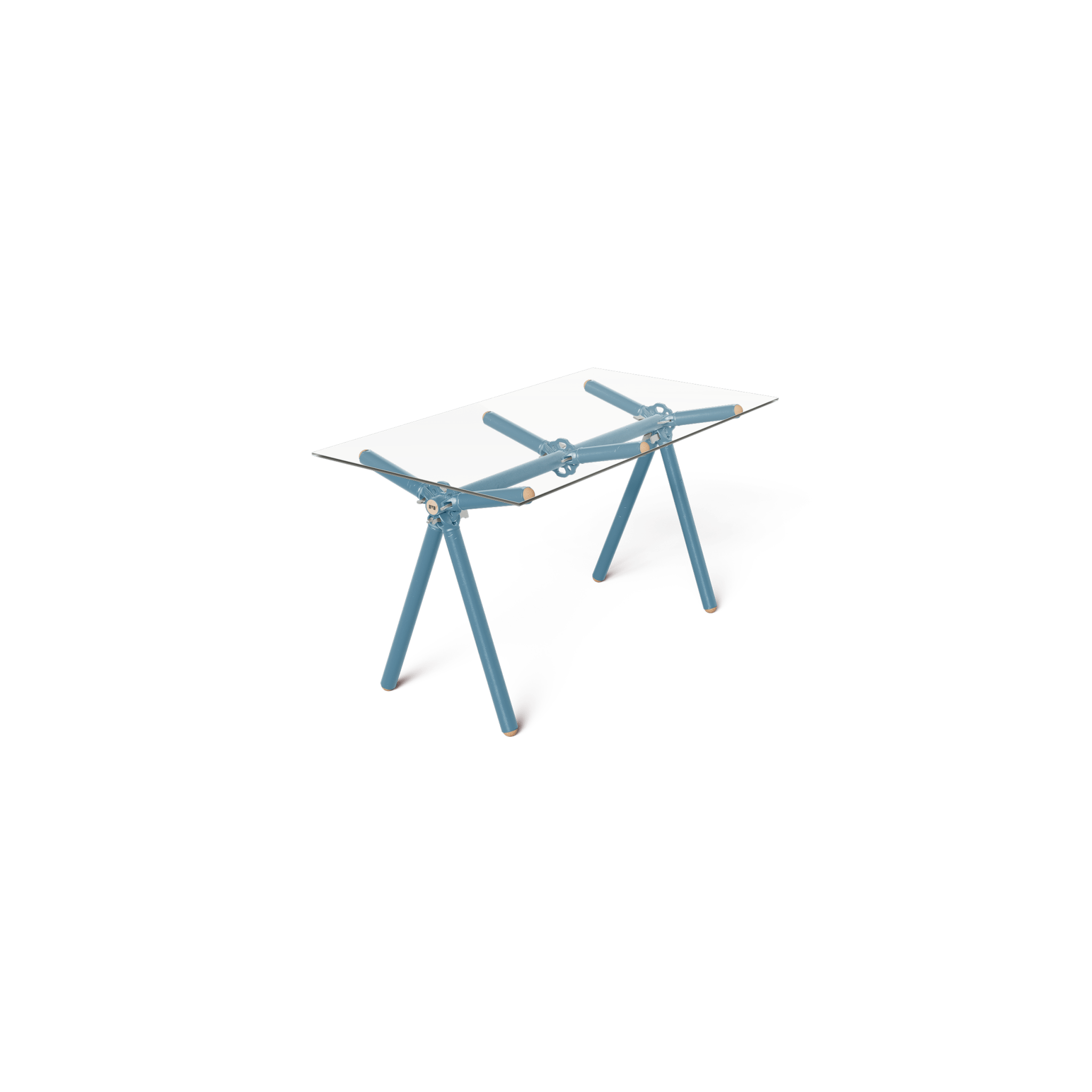 Table Clavex en Échafaudages Upcyclés, Modèle Réinventé - Ethic Atelier