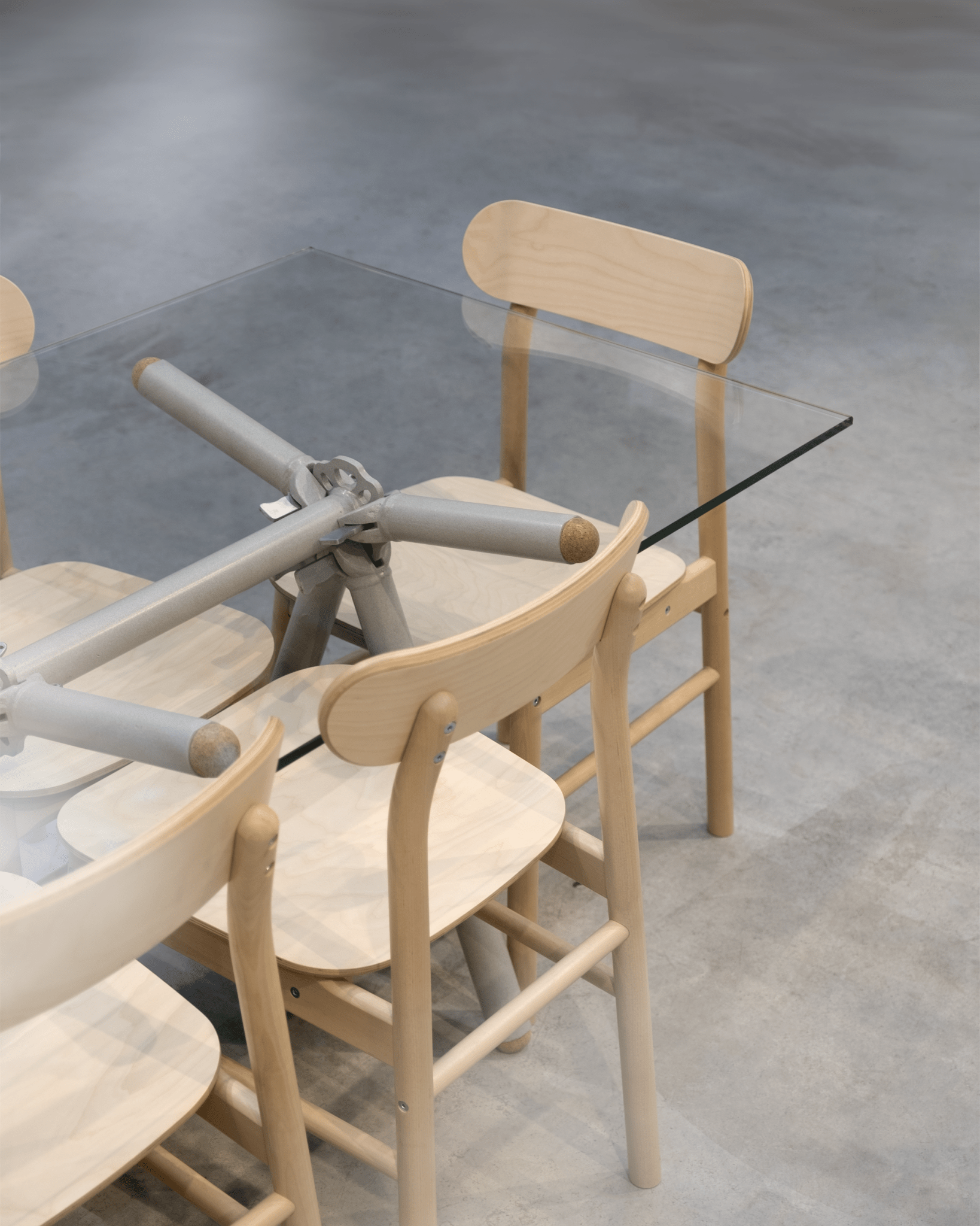 Table Clavex en Échafaudages Upcyclés, Modèle Réinventé - Ethic Atelier