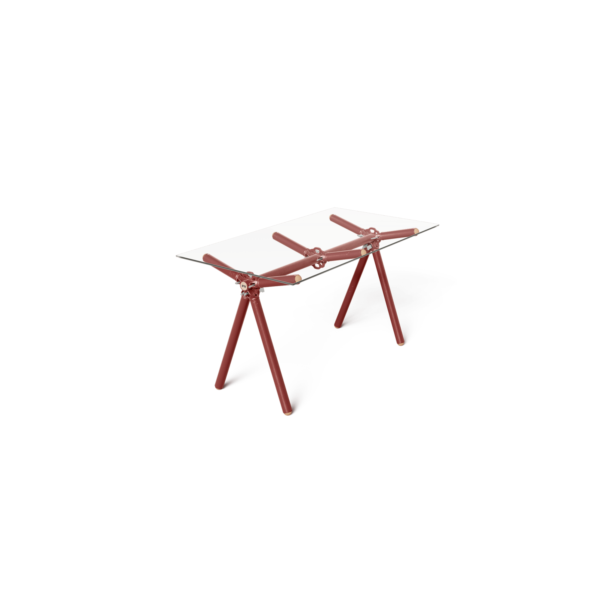 Table Clavex en Échafaudages Upcyclés, Modèle Réinventé - Ethic Atelier