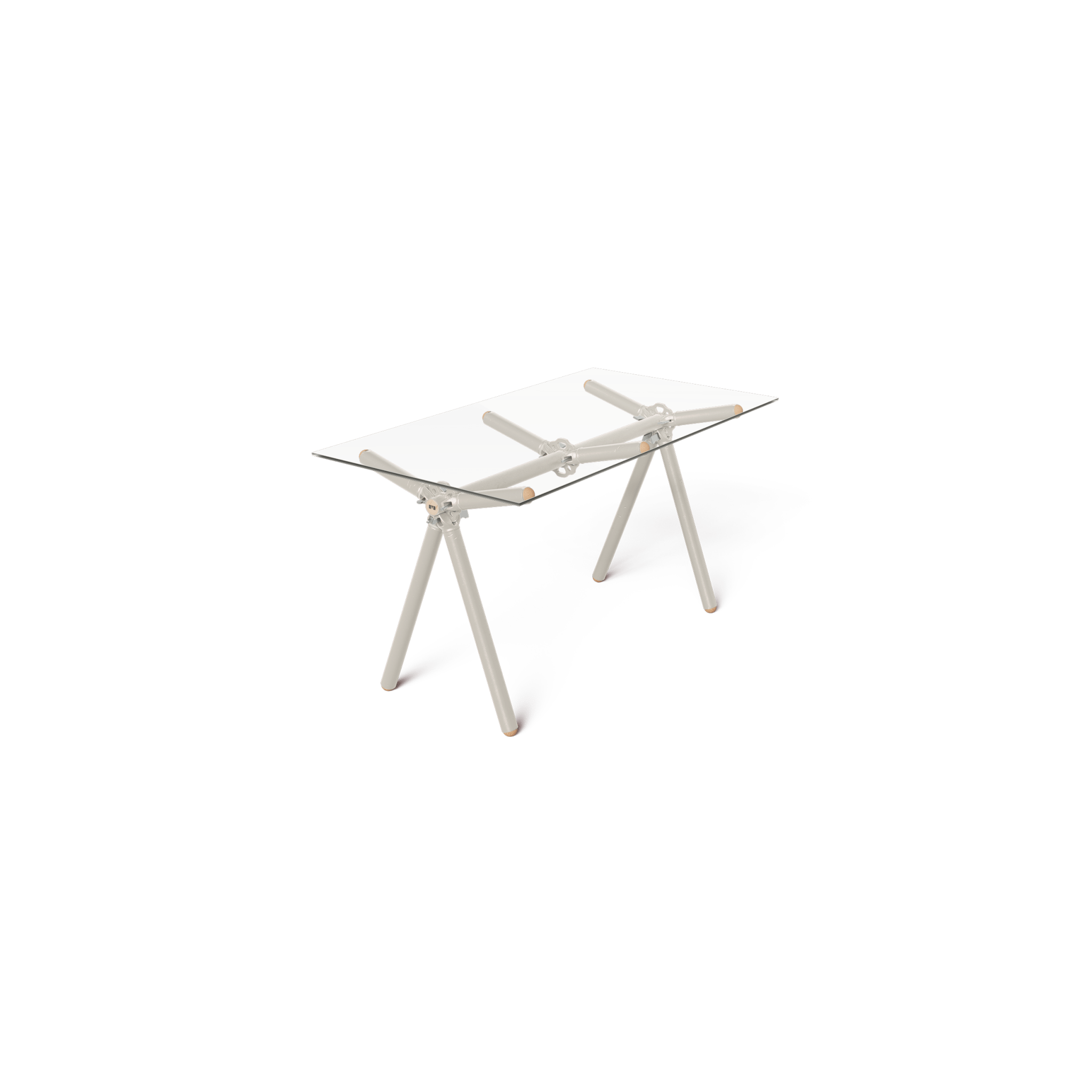 Table Clavex en Échafaudages Upcyclés, Modèle Réinventé - Ethic Atelier
