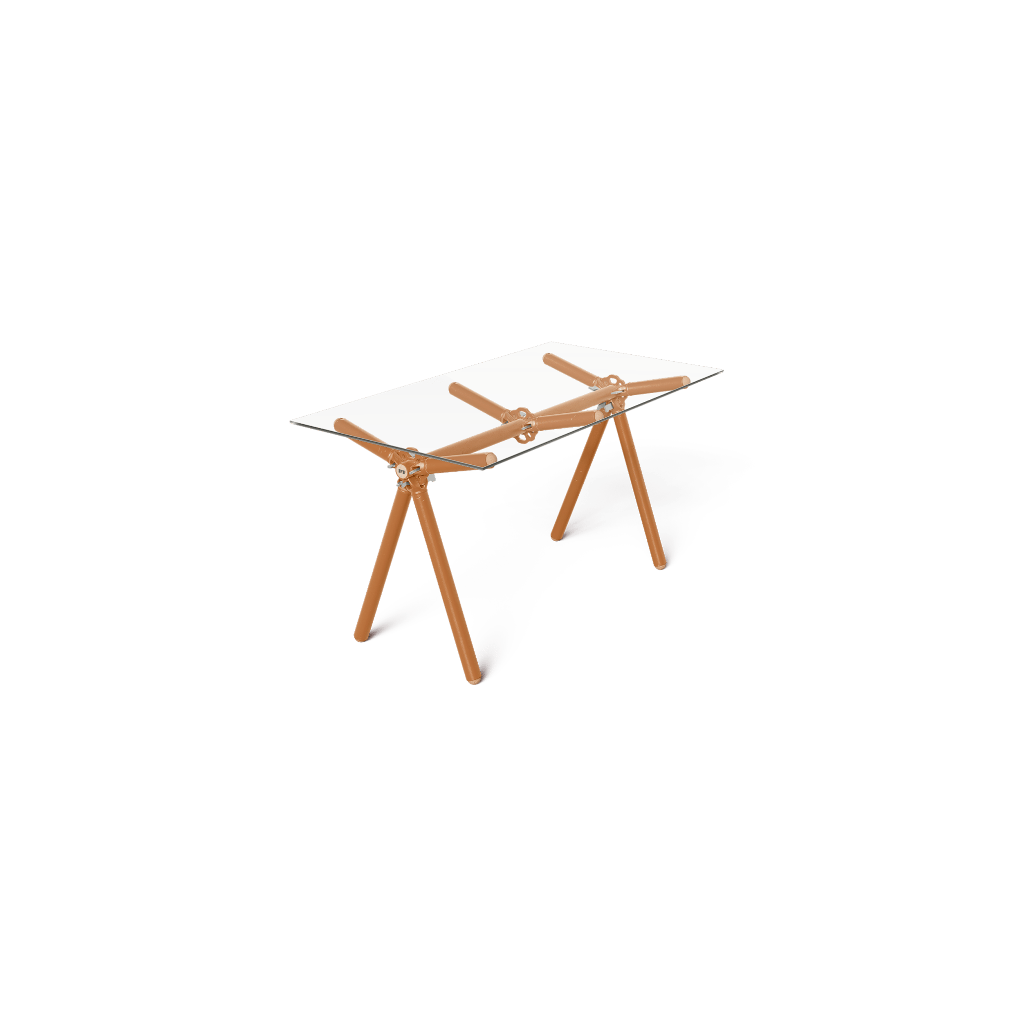 Table Clavex en Échafaudages Upcyclés, Modèle Réinventé - Ethic Atelier