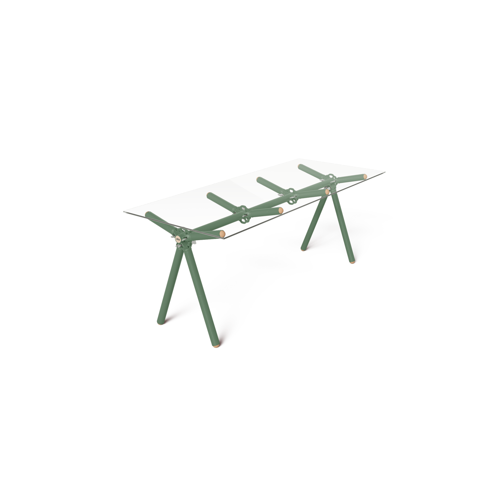 Table Clavex en Échafaudages Upcyclés, Modèle Réinventé - Ethic Atelier