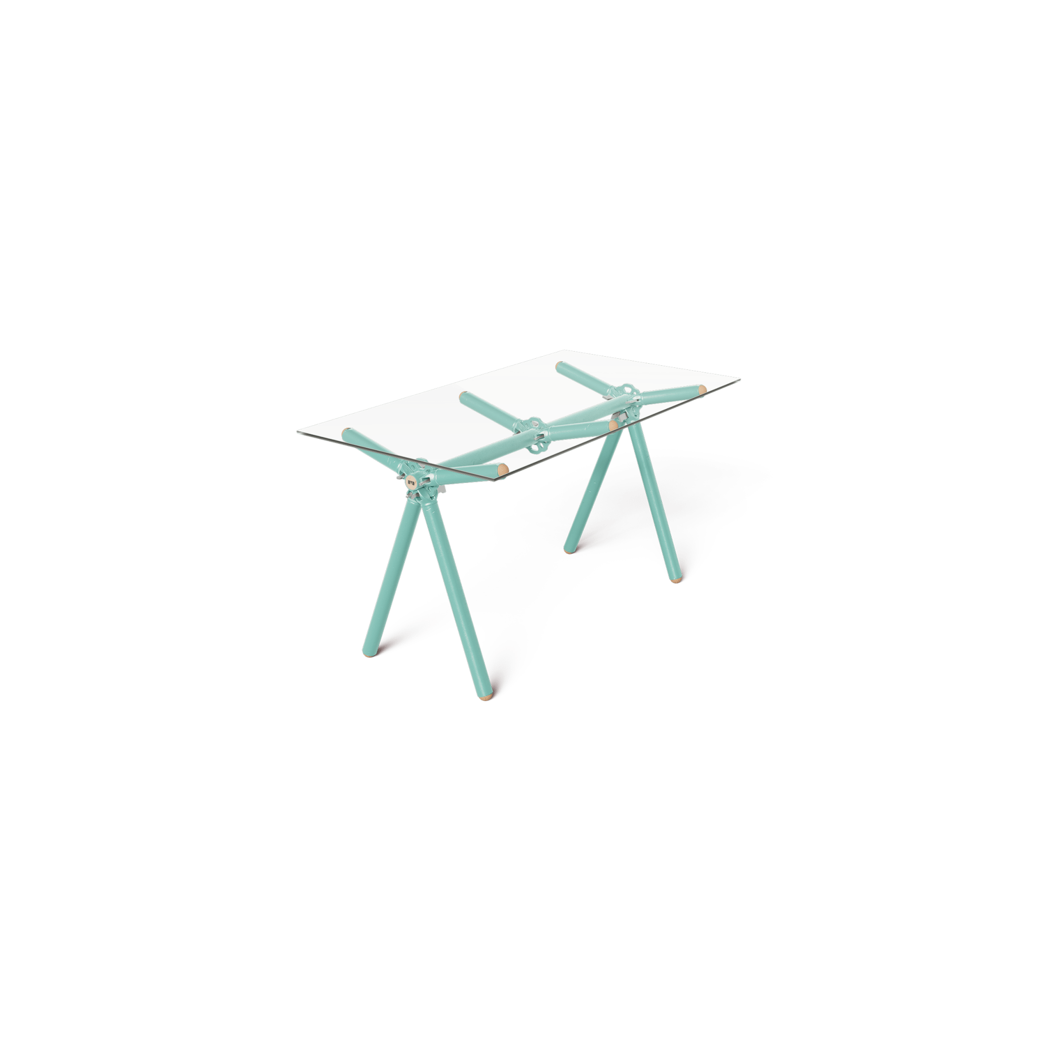 Table Clavex en Échafaudages Upcyclés, Modèle Réinventé - Ethic Atelier