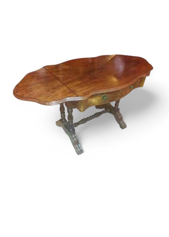 Table d'Appoint à Volets Philipparde en Acajou de Cuba - Ethic Atelier