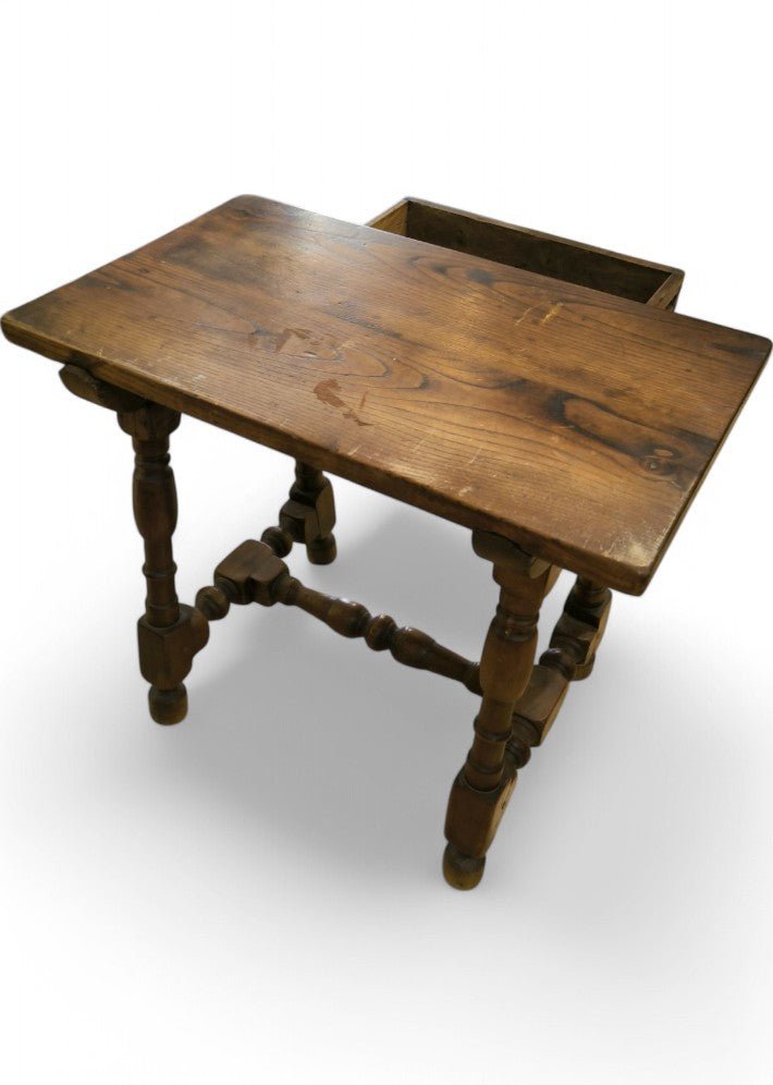 Table d'appoint art populaire en orme massif - Ethic Atelier