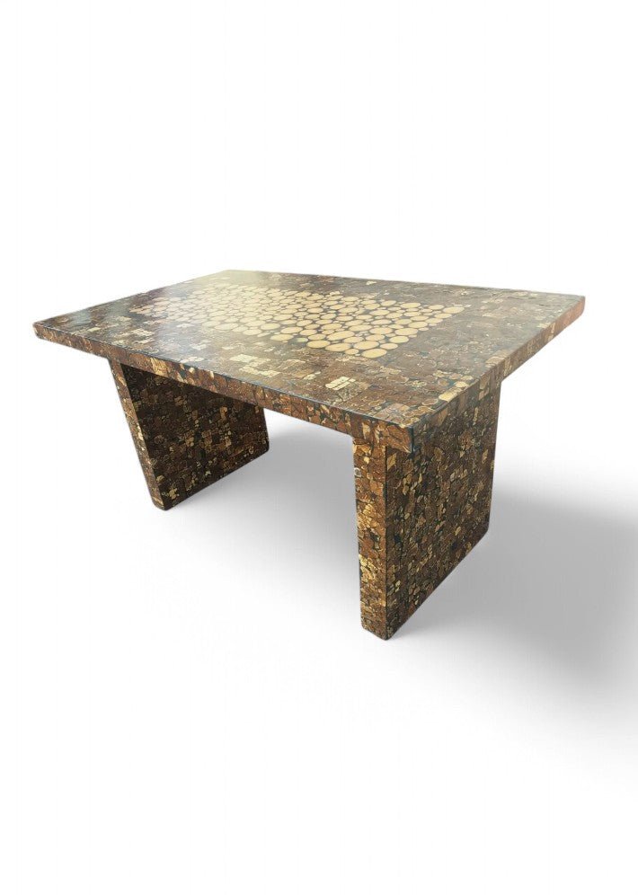 Table en Marqueterie de Coquille de Noix de Coco - Ethic Atelier