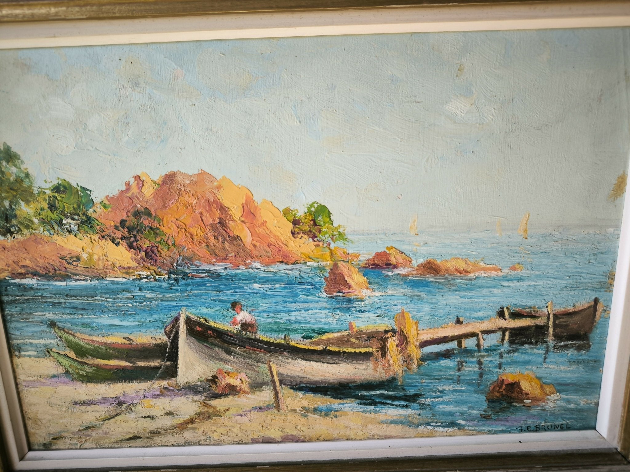 Tableau marine par BRUNEL vers 1940/50 - Ethic Atelier