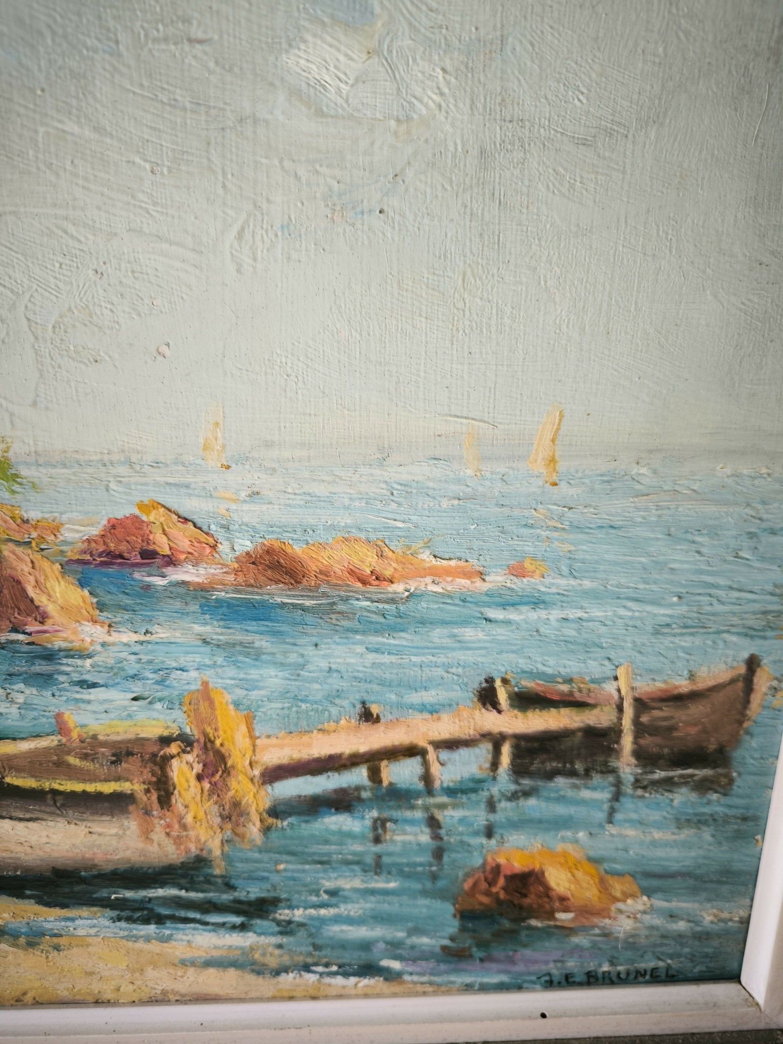 Tableau marine par BRUNEL vers 1940/50 - Ethic Atelier