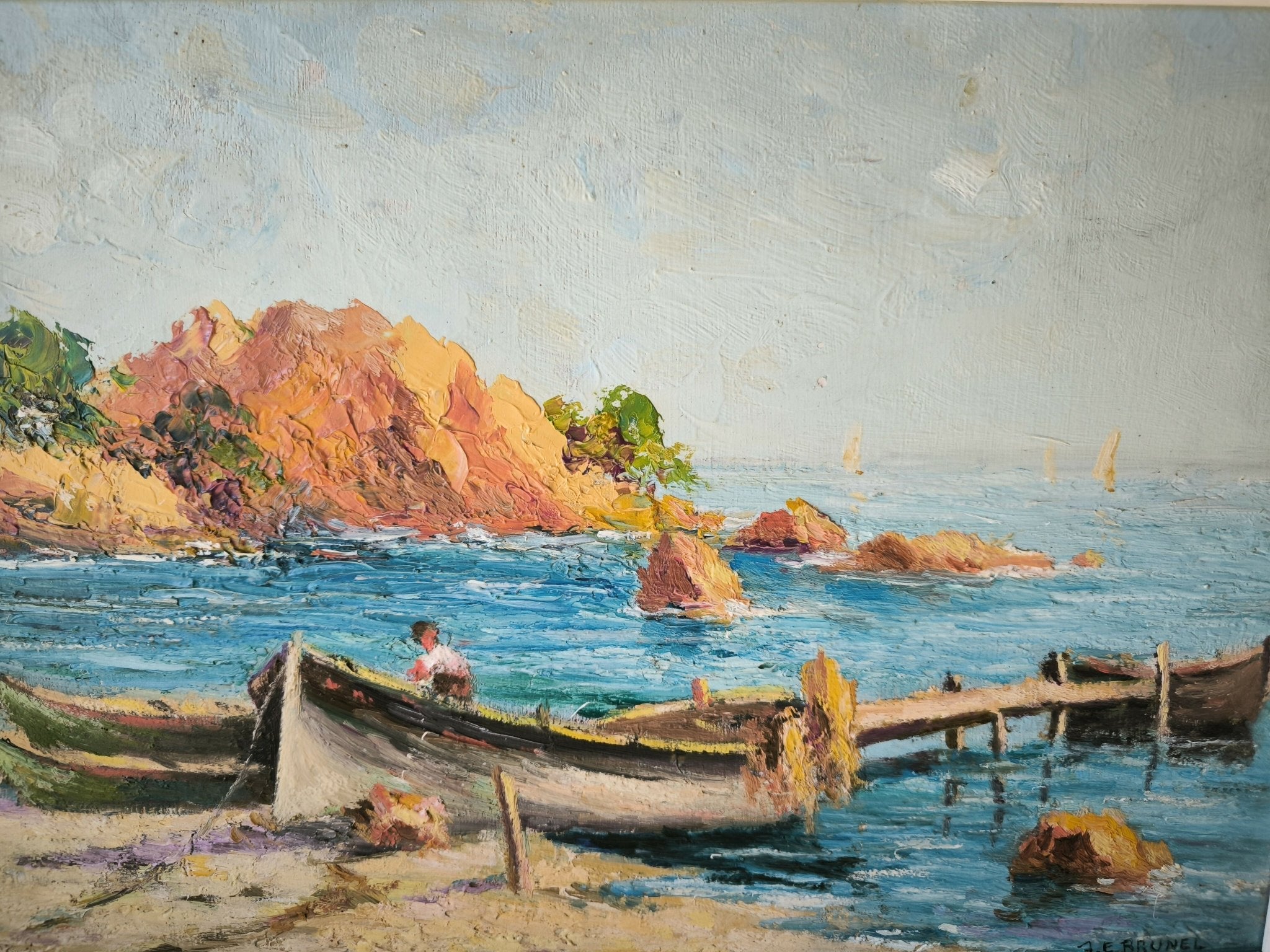 Tableau marine par BRUNEL vers 1940/50 - Ethic Atelier