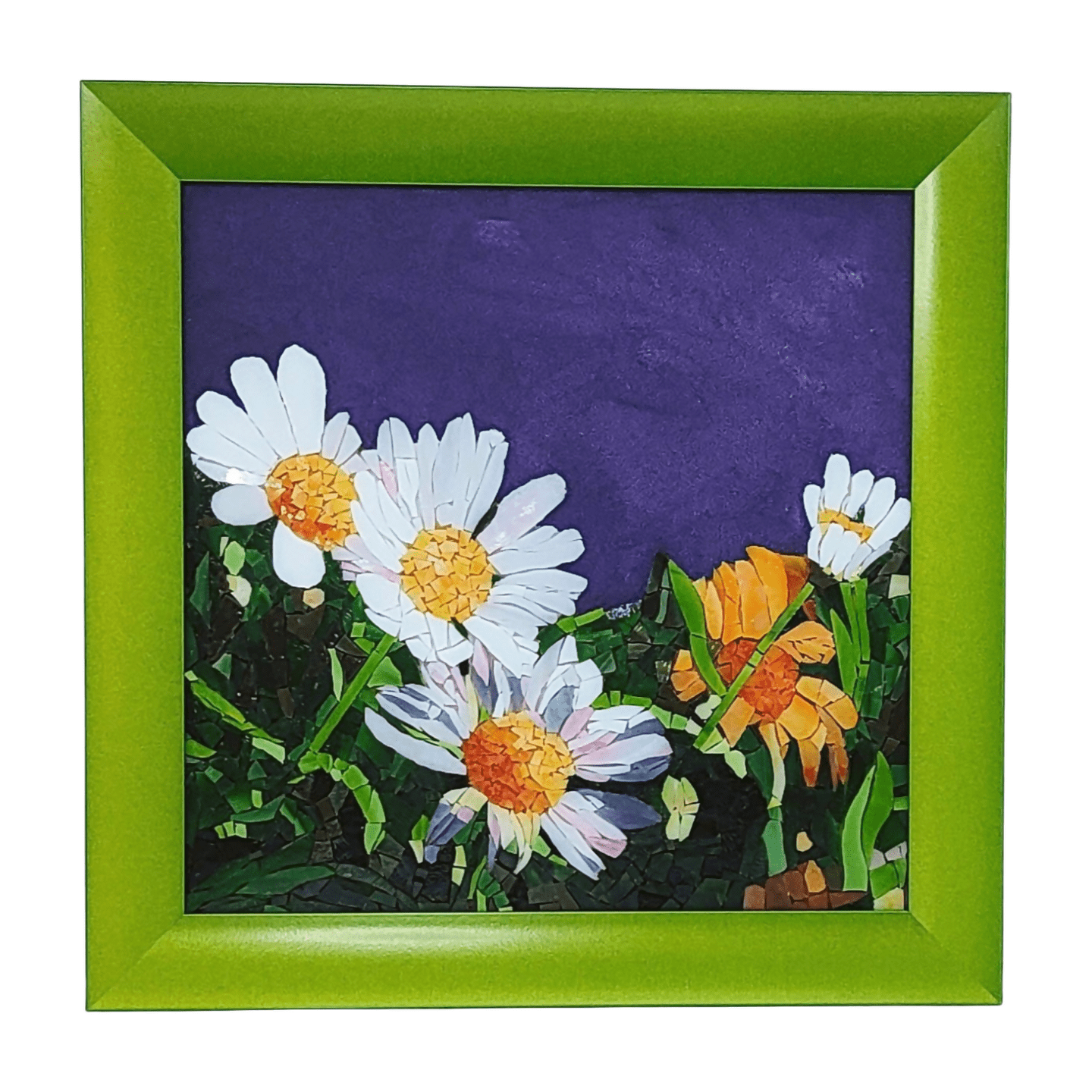 Tableau Mosaïque Daisies - Création Artisanale - Ethic Atelier