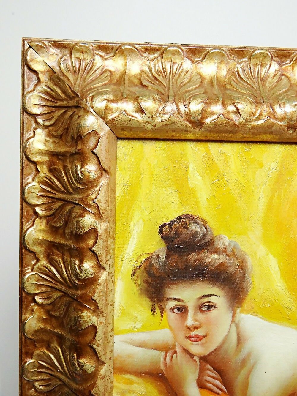 Tableau "Nu au coussin" "La paresseuse" d'après Daniel Hernández Morillo - Ethic Atelier