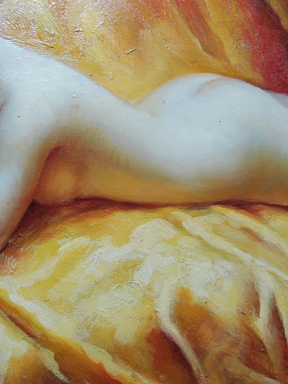 Tableau "Nu au coussin" "La paresseuse" d'après Daniel Hernández Morillo - Ethic Atelier