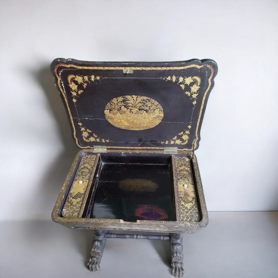 Jolie Travailleuse Ancienne Asiatique - XIXe Siècle