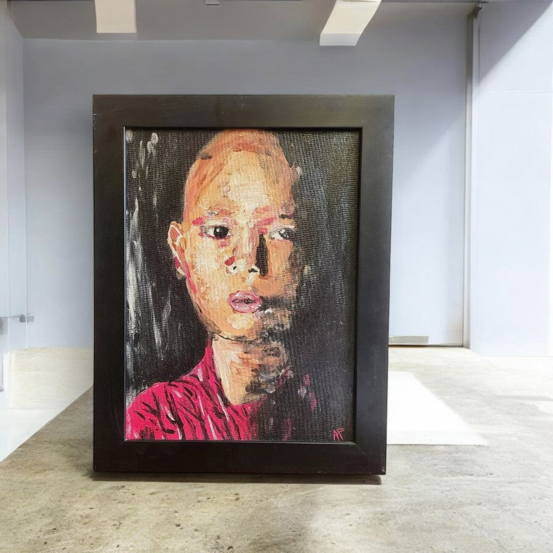 Superbe Tableau Peinture - Huile sur Toile - "Méditation tibétaine 2008/2009" - AP de Pontvianne Amaury