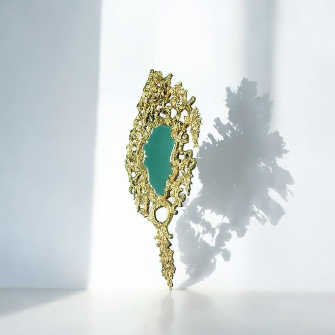 Exceptionnel Miroir en Bronze Biseauté à Facettes