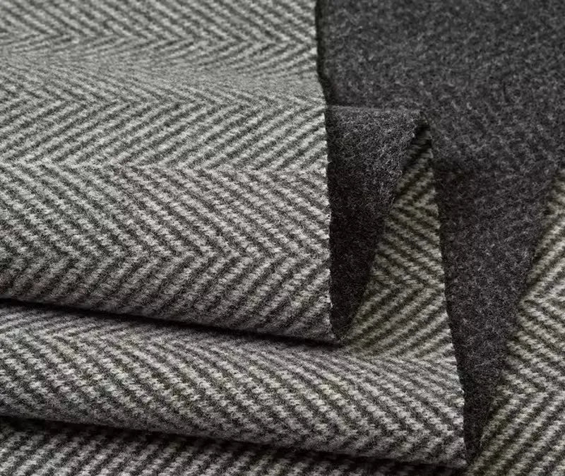 Tissu de Flanelle à Chevrons "Éco - Responsable" - Ethic Atelier