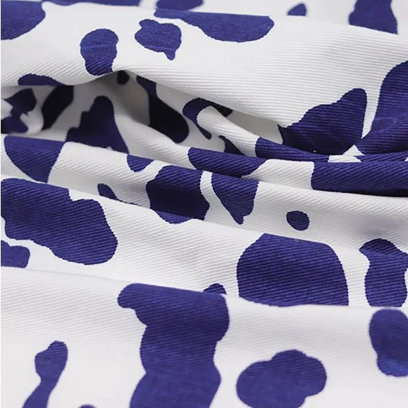 Tissu Denim Écologique Motifs Animaliers Pink - Ethic Atelier