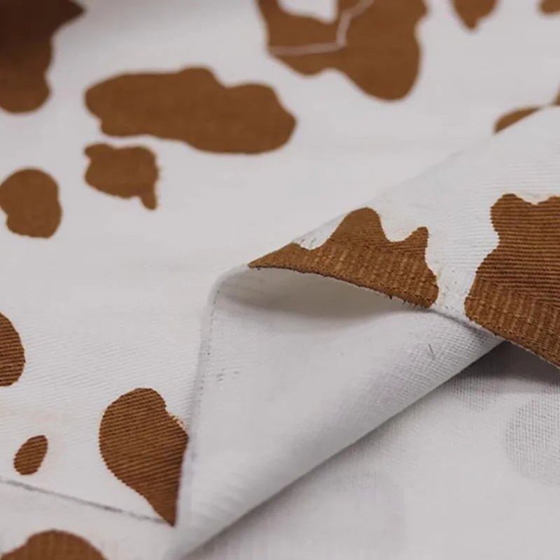 Tissu Denim Écologique Motifs Animaliers Pink - Ethic Atelier