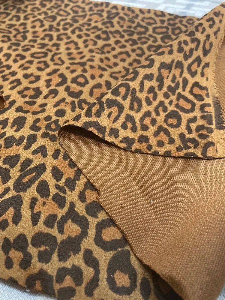 Tissu en Daim Imprimé Léopard - Ethic Atelier