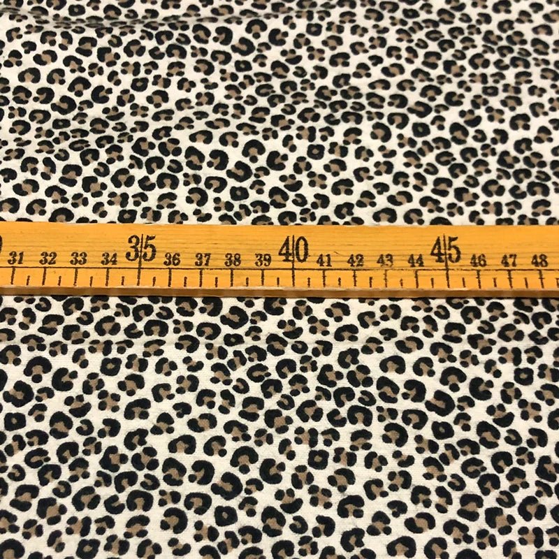 Tissu imprimé léopard en pur coton - Ethic Atelier