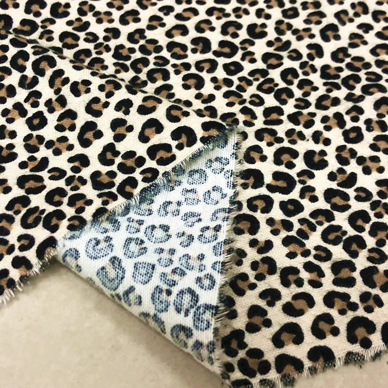Tissu imprimé léopard en pur coton - Ethic Atelier