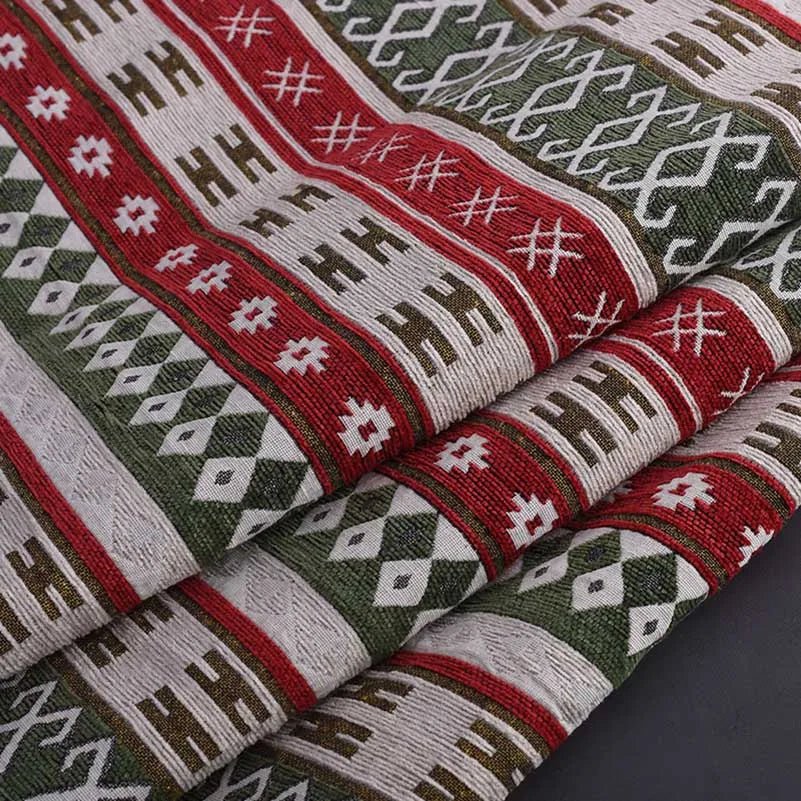 Tissu Jacquard BoHo ALPHONSINE– Style Bohémien pour DIY - Décoration et Couture - Ethic Atelier